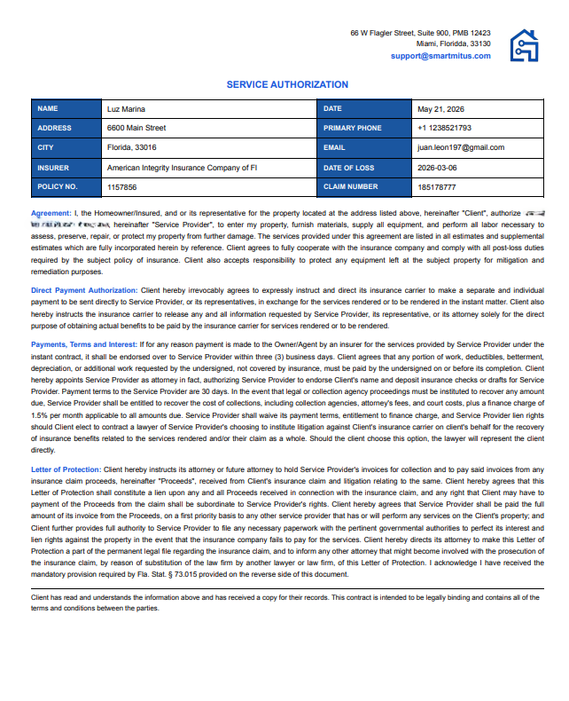 Service Contract Templates snapshot